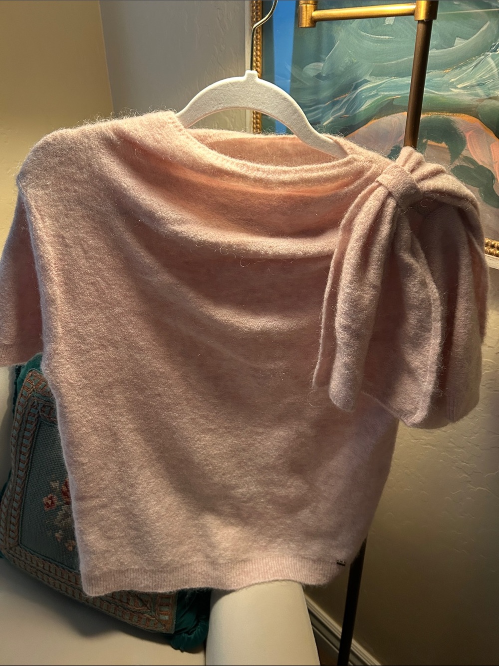 Ted Baker Womens Larbow Statement Bow Sweater sz 1